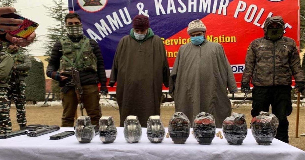 Two TRF terrorists arrested in J-K's Bandipora